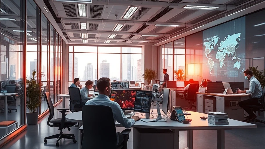 Agent4 hoạt động độc lập trong văn phòng công nghệ cao