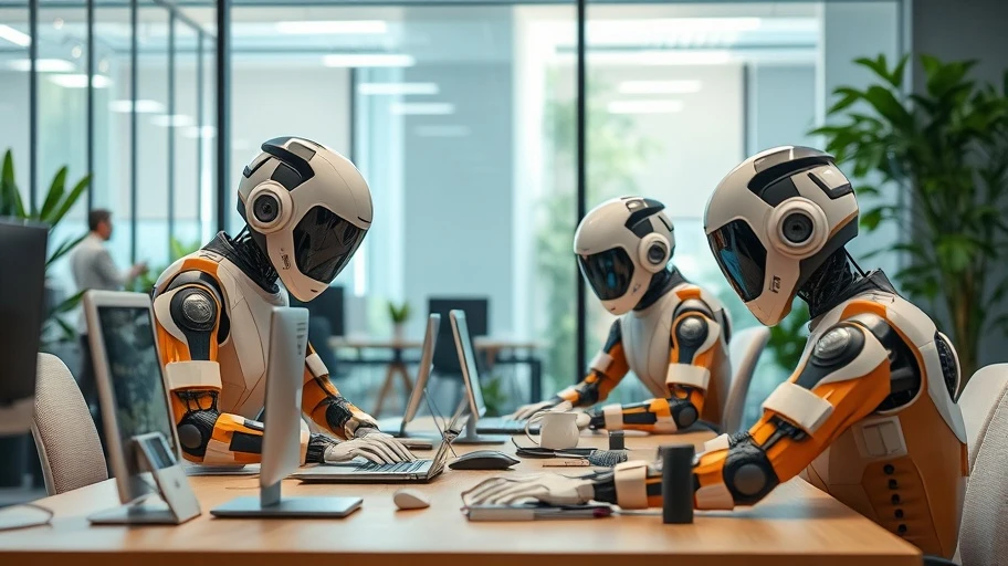 Autonomous agents in a modern office setting