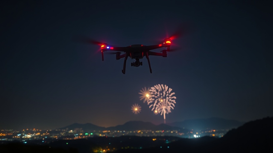 Biểu diễn ánh sáng với drone tại Việt Nam