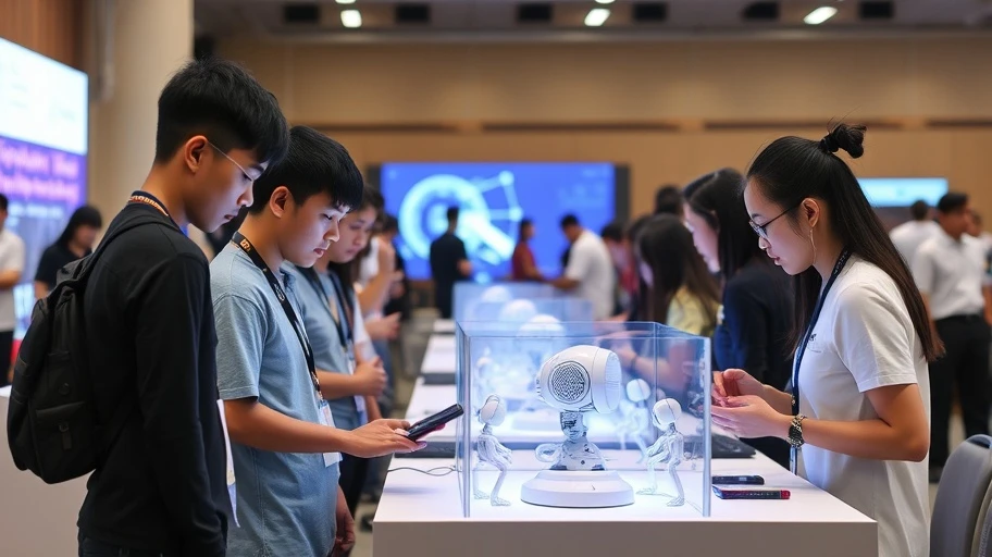 Các đội thi đấu với dự án AI.