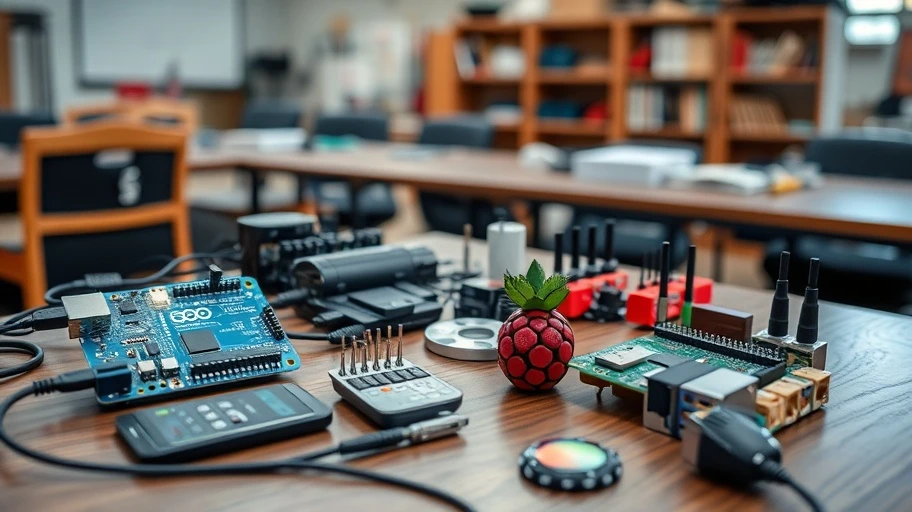 Các thành phần của hệ thống IoT như Arduino, Raspberry Pi.