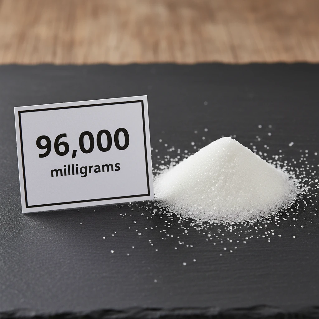 Chuyển đổi 96 gram sang milligram