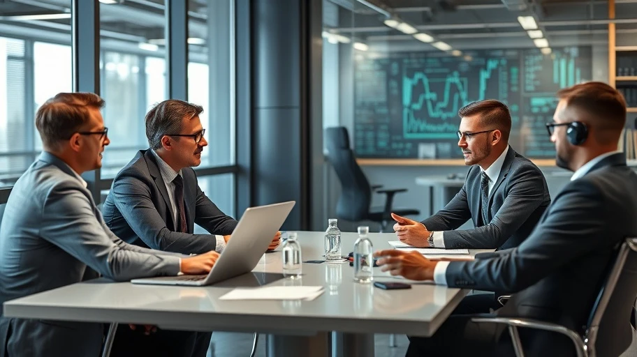 Cuộc họp kinh doanh về đạo đức AI và hộp đen.