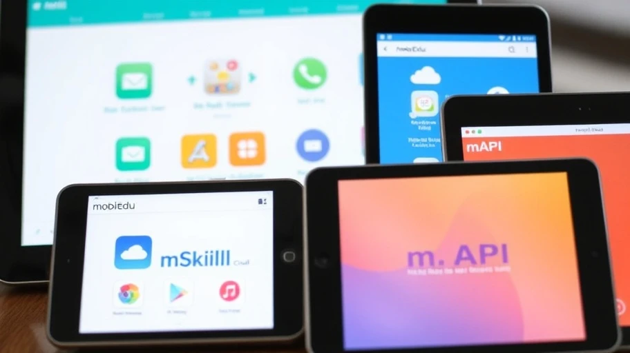 Giao diện phân hệ MobiEdu trên nhiều thiết bị
