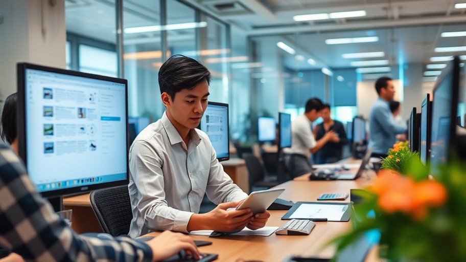 Hình ảnh chuyển đổi số trong văn phòng Việt Nam