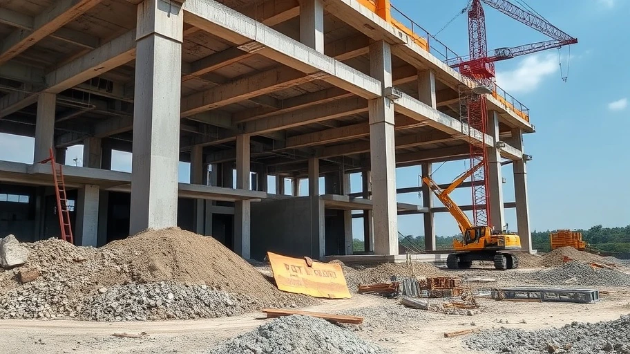 Hình ảnh công nghệ Top Base tại công trường xây dựng