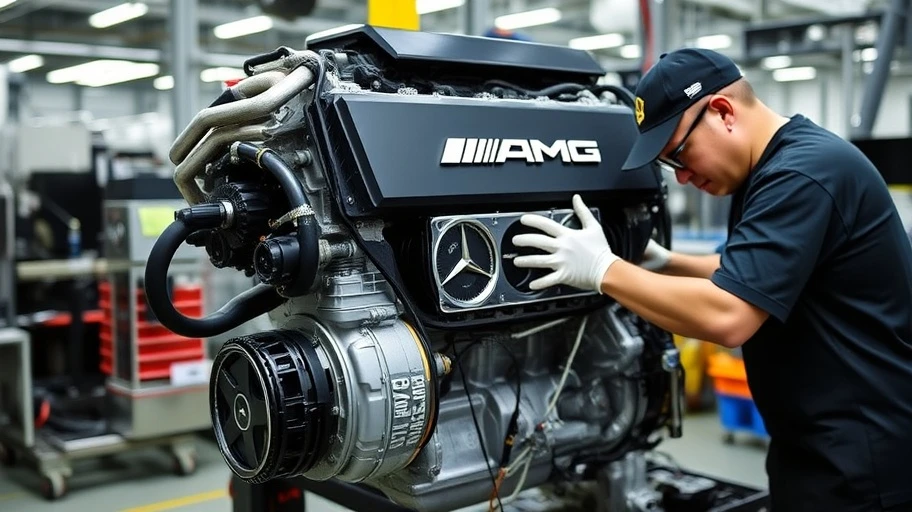 Hình ảnh động cơ hiệu suất cao của AMG