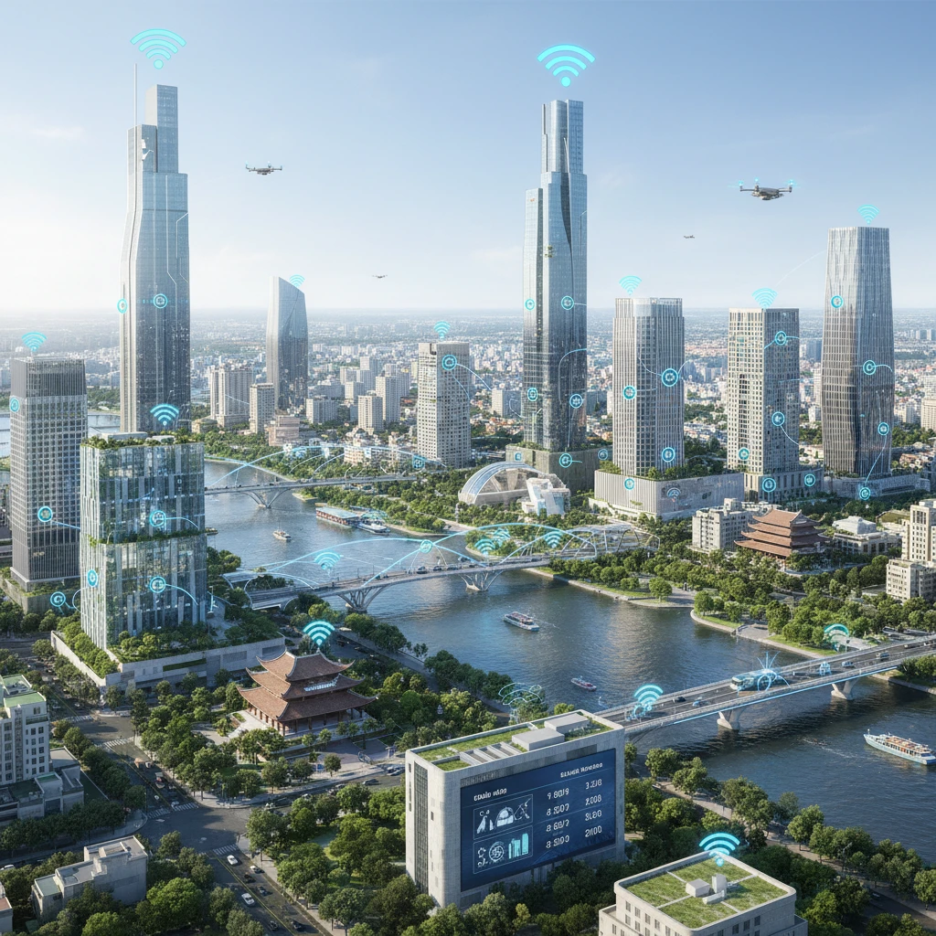 Hình ảnh kết nối IoT trong công nghệ 3.0