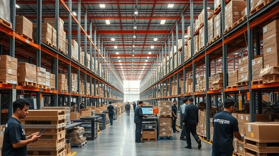 Hình ảnh kho hàng Amazon tại Việt Nam