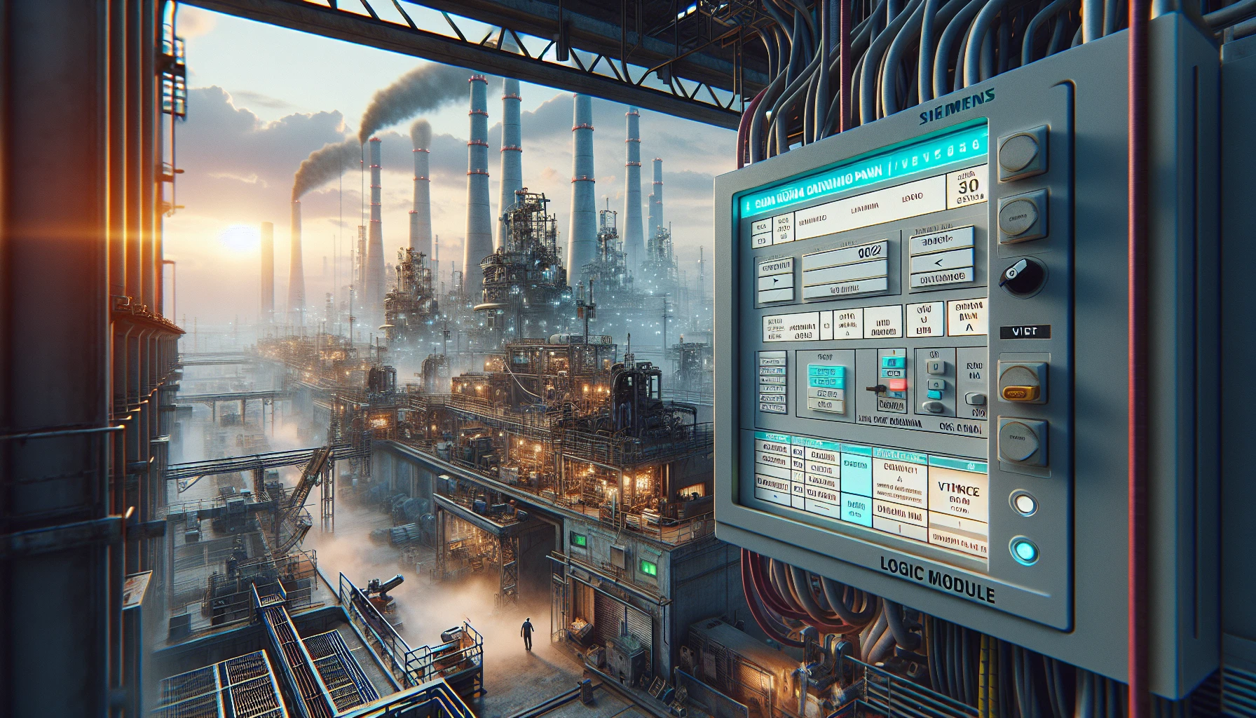 Hình ảnh thiết bị LOGO Siemens trong công nghiệp