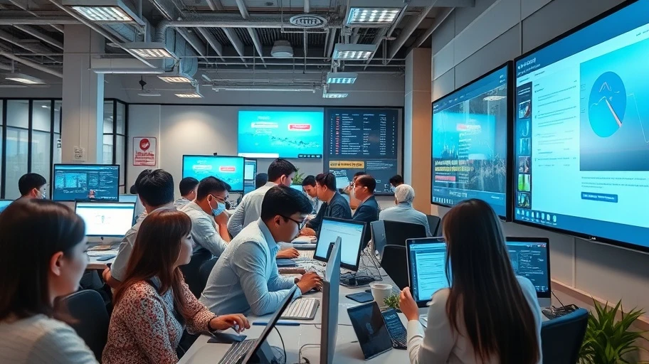 Hình ảnh về quá trình số hóa tại một công ty Việt Nam.
