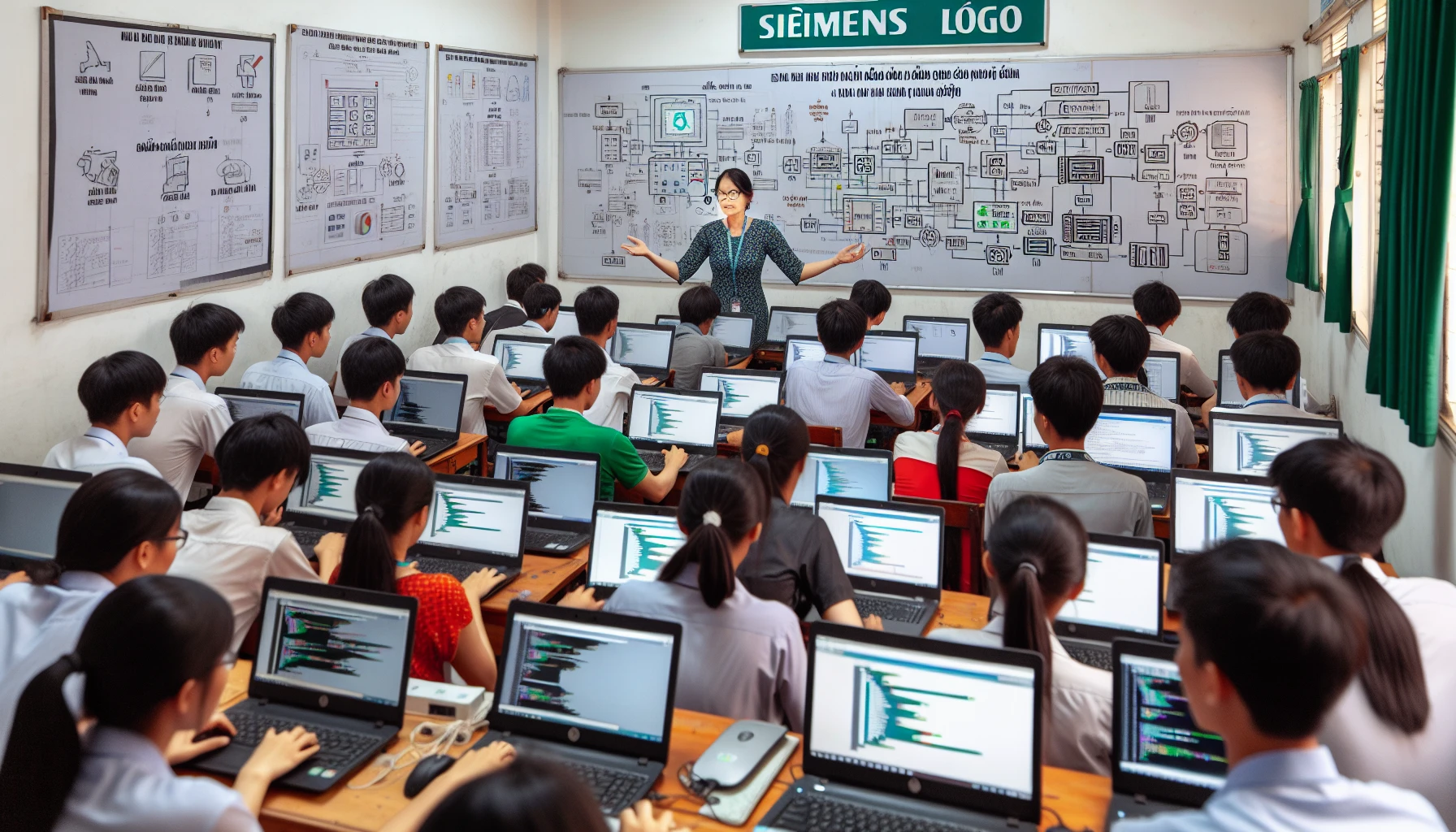 Học lập trình LOGO Siemens trong lớp học