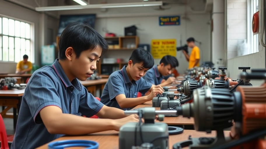 học sinh học công nghệ cơ khí