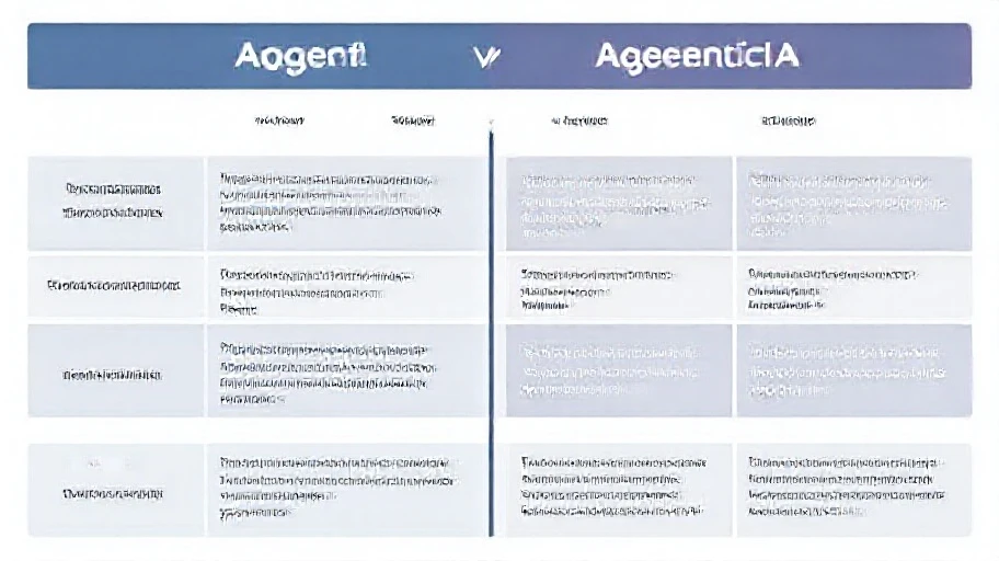 Infographic so sánh AI Agent và Agentic AI