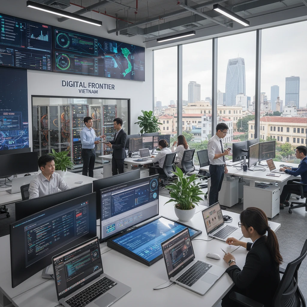 Khái niệm chuyển đổi số với máy tính và máy chủ