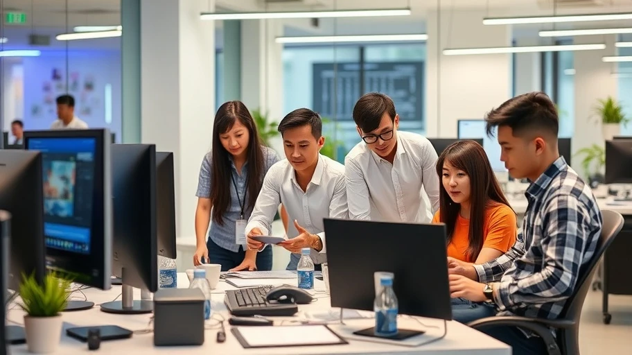 Kỹ sư AI trong văn phòng hiện đại
