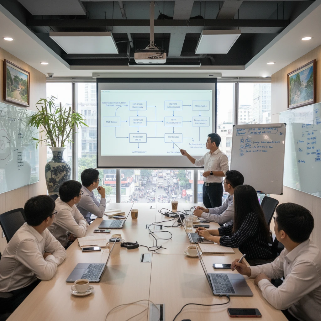 Middleware systems architecture in a Vietnamese office