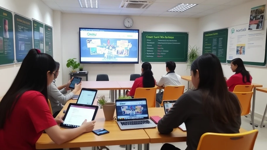 Nền tảng MobiEdu trong lớp học hiện đại tại Việt Nam