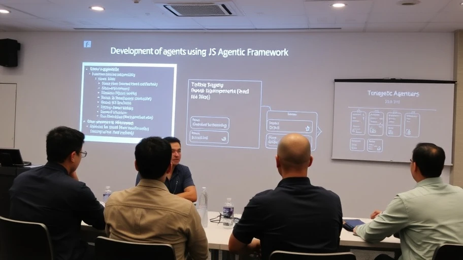 Phát triển AI agent với JS Agentic Framework trong hội thảo công nghệ.