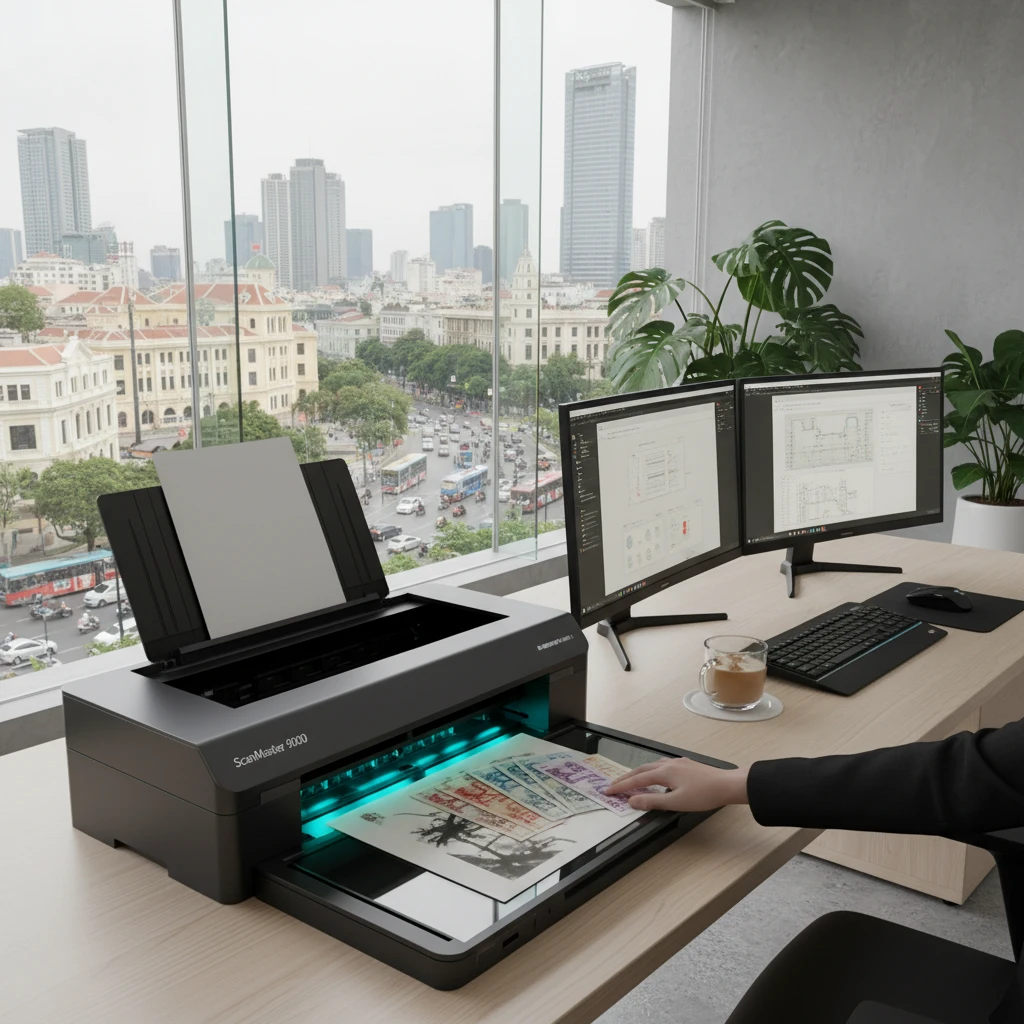 Quá trình số hóa hình ảnh trong văn phòng hiện đại