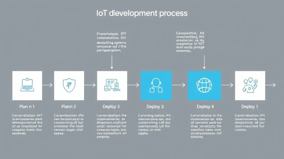 Quy trình phát triển ứng dụng IoT từ thiết kế đến triển khai.