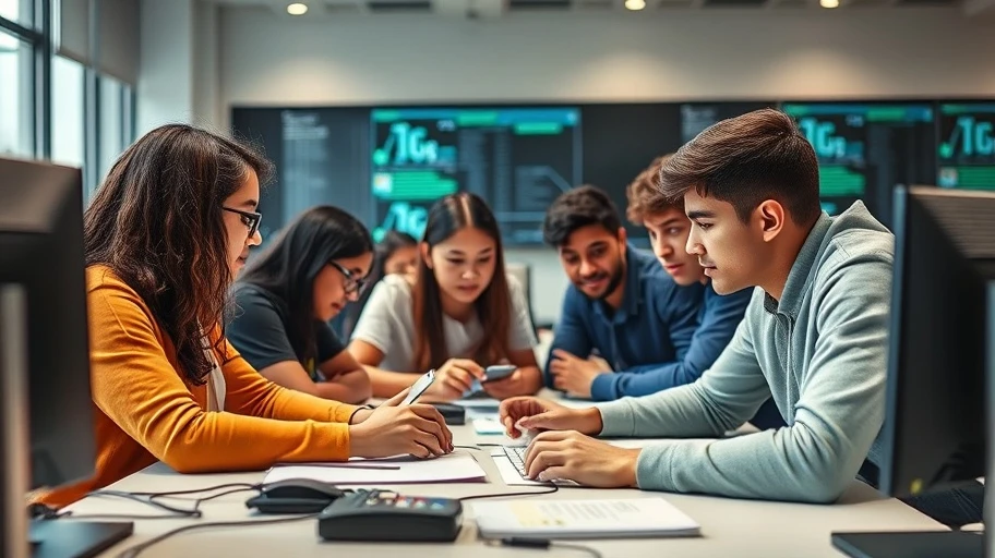 Sinh viên PTIT học AI trong phòng máy
