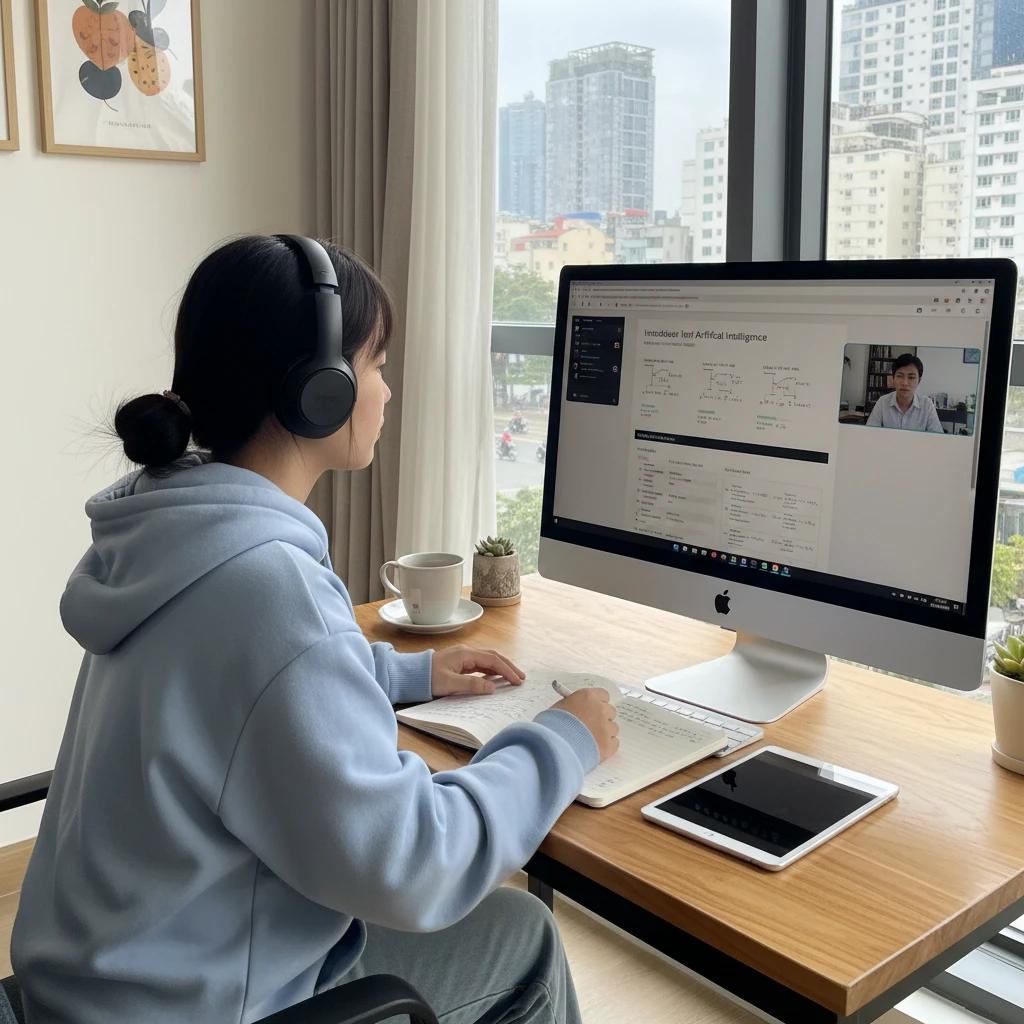 Sinh viên Việt Nam học khóa vật lý nhiệt online