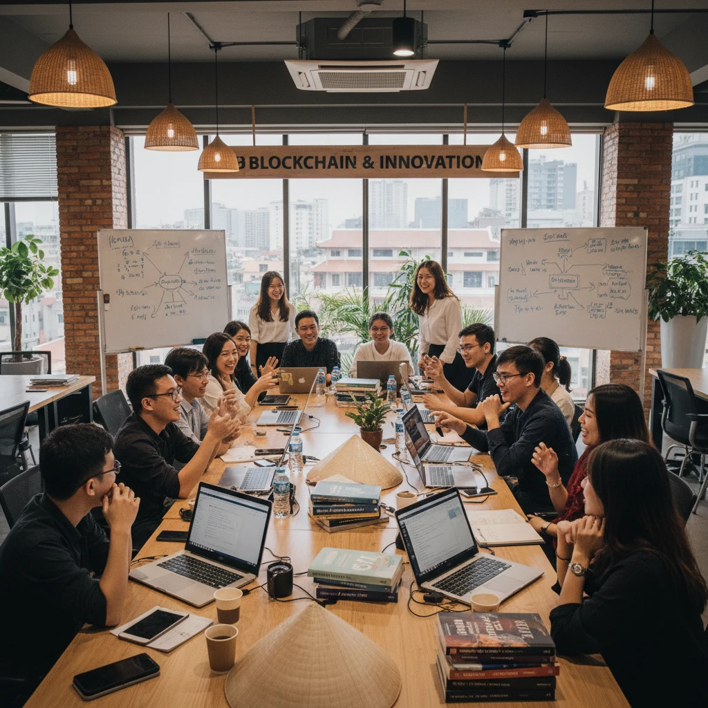 Thảo luận về blockchain và tiền mã hóa tại Việt Nam.