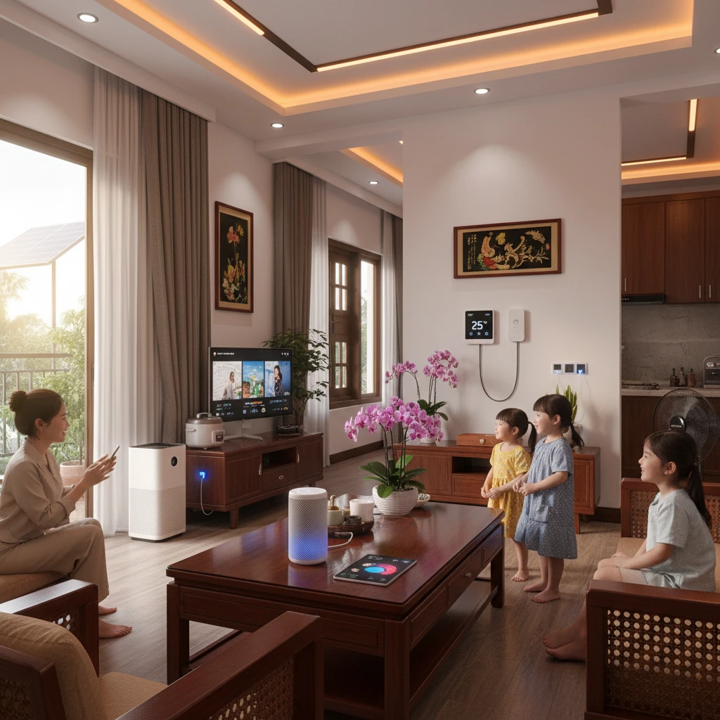 Thiết bị IoT trong ngôi nhà Việt Nam.